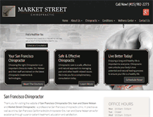 Tablet Screenshot of marketstchiropractic.com